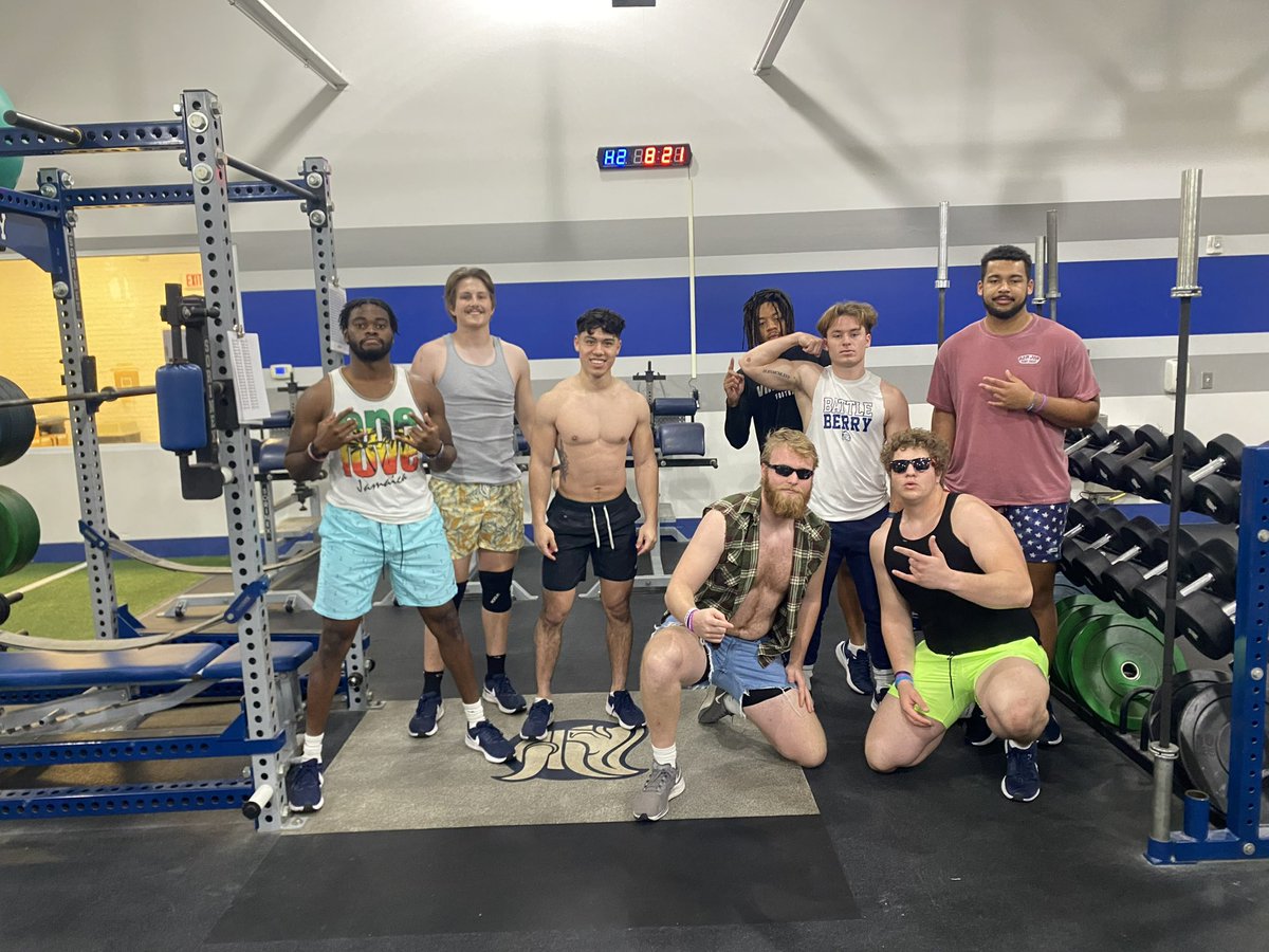 Cheers to another successful  Spring Break Send Off! These guys have been working extremely hard this Winter.  Next up, Spring Practice!  #BUILD