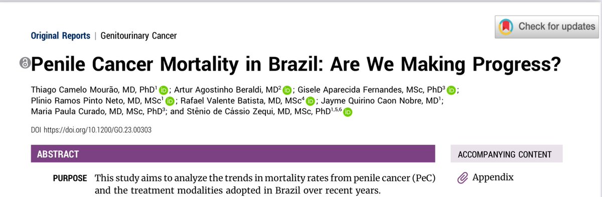 I’m glad to share our most recent paper published in @JCOGO_ASCO about P3n1l3 cancer mortality in 🇧🇷! The link to the website is ascopubs.org/doi/pdf/10.120… @StenioZequi @NobreJayme @acccancercenter