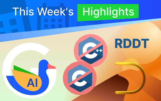 ⚡ Weekly Highlights ⚡ 👨‍💻 Biden administration pushes for safer coding, shifting from C and C++. 📈 Reddit IPO news reveals exec salaries, surprising mods. 🤖 Google launched an AI coding helper for its employees. 🍿 'Dune: Part Two' is out today! More: bit.ly/48BlpG6