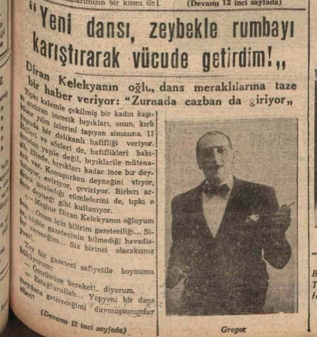 Tuhaf_Tarih's tweet image. Rumba ile Zeybek birleştiren adam Kelekyan (1938)
#tuhaftarih #tuhafhaber #rumba #zeybek #dans #dansçı #istanbul #eskihaber
