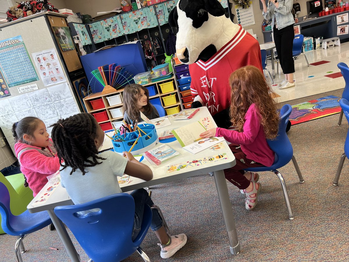Today we enjoyed the <a href="/ChickfilA/">Chick-fil-A, Inc.</a> Leadership program coming to our class! We enjoyed a story time, collaborative conversations about being thankful and we got to meet Mr. Cow! <a href="/ChickfilAGarner/">Chick-fil-A Garner</a>