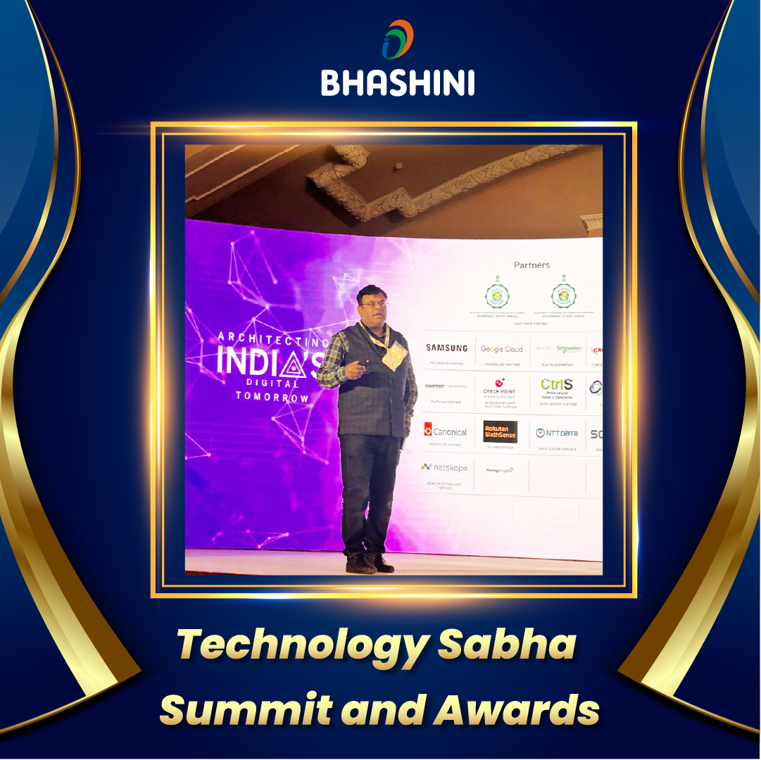 The Digital India Bhashini Division has been honoured with the Digital Trailblazer Award at the 35th edition of the Technology Sabha - Summit and Awards, hosted by Express Computer, the IT Publication from The Indian Express Group. @GoI_MeitY @amitabhnag