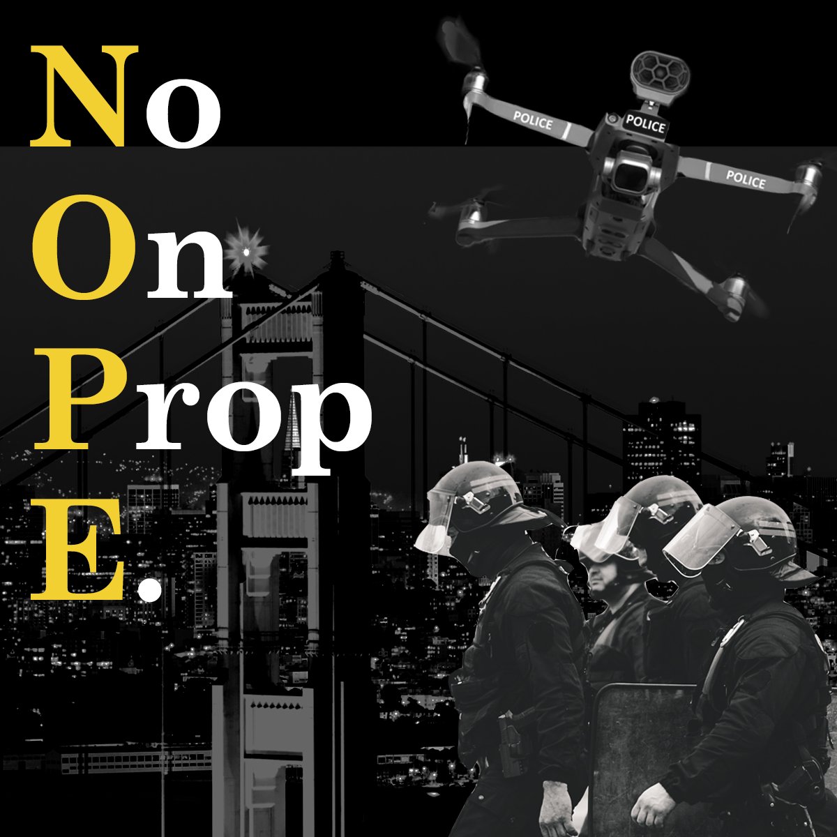 🚨 Prop E on SF's March 2024 ballot threatens our civil rights, empowering a troubled police department to ramp up racial profiling, misuse force, and target marginalized groups under the guise of surveillance. 

Read more: rb.gy/6hniy1 #NoOnPropE