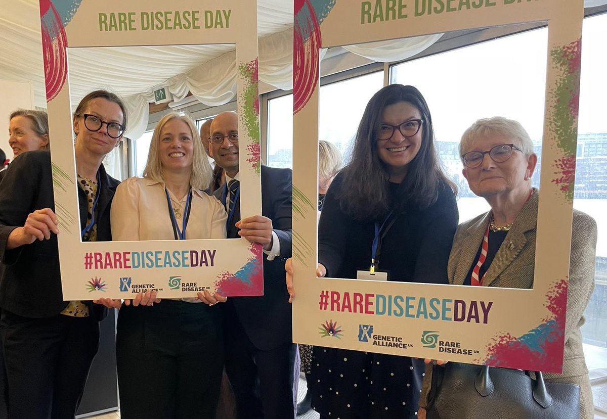 @Unique_charity have had a great week raising awareness for #rarediseasday2024. 2. @sophie_sainty and I attended the @GeneticAll_UK parliamentary reception, meeting up with Unique Patron, Baroness Pauline Neville-Jones and many others! #UniqueandRare