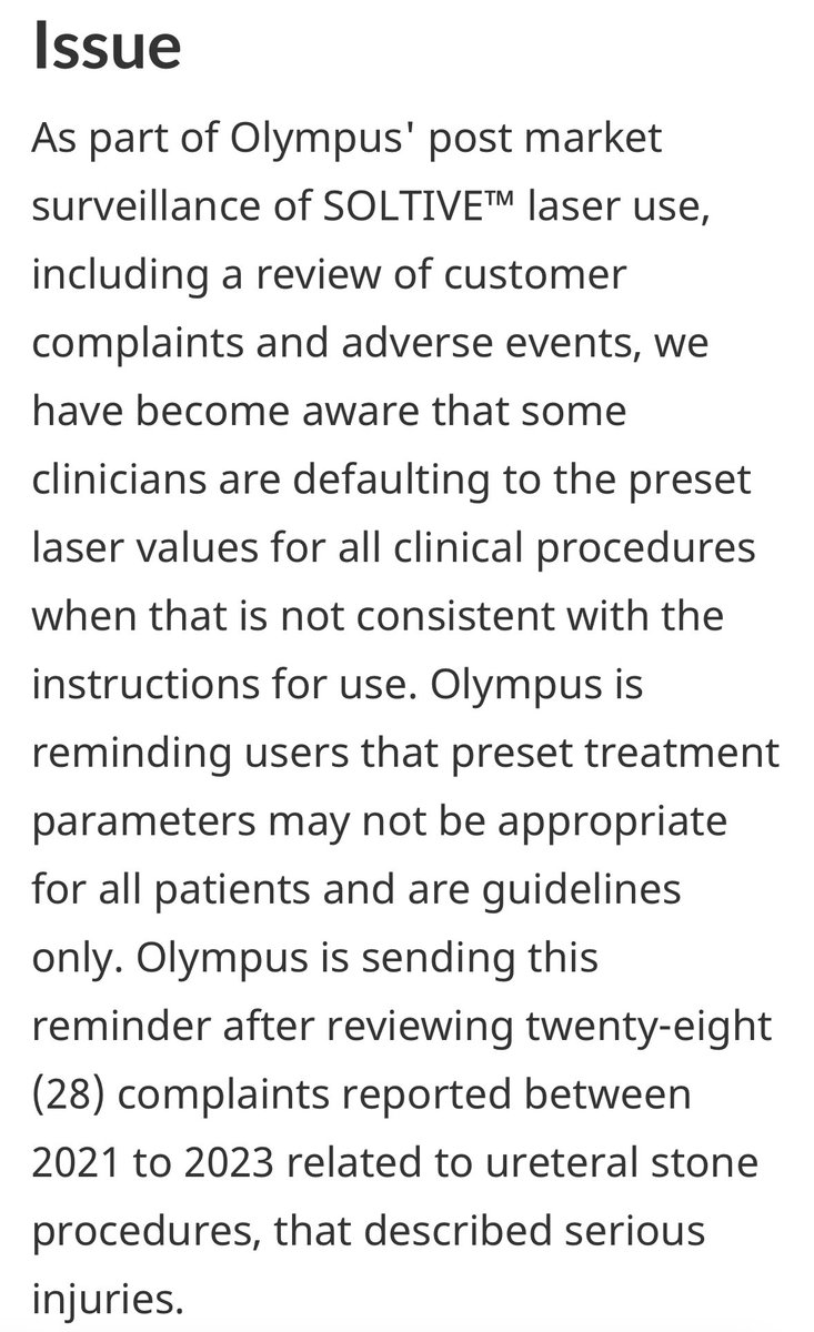 BN120: In “BN113 tweet” of 03/11/2023, we explained that Laser companies were guilty by offering UNREALISTIC & DANGEROUS presets. Now, they recognize it (28 complaints reported between 2021 & 2023). But WHY DON'T THEY Recall all SYSTEMS to UPGRADE them with new SAFE presets🤔🤔🤔