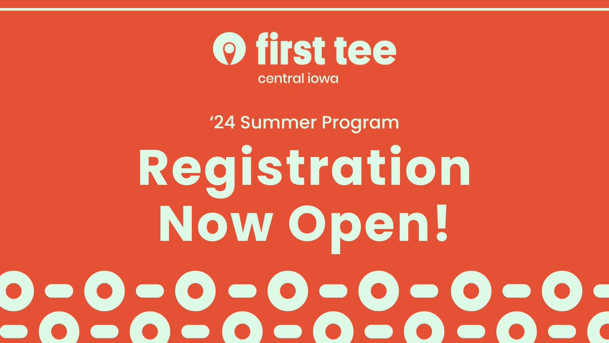 FirstTeeCIA's tweet image. ⛳️ SUMMER REGISTRATION IS OPEN! ⛳️
The wait is over! Register your child for our 2024 Summer Program today. These spots fill up fast so don't wait too long! 
firstteecentraliowa.org/registration/
#firsttee #summerprogram #BuildingGameChangers