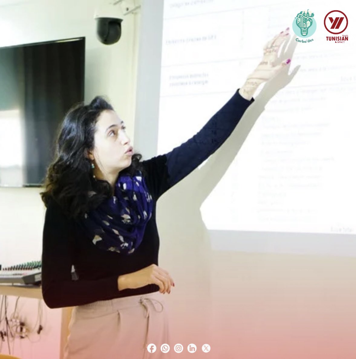 Feb 22, 2023: Carbo'Des team, in partnership with the municipality of Rades,  met with local stakeholders to present the project. 
Our goal is to select one specific aspect, calculate its carbon footprint, and mitigate its impact. 
🌍👣 #carboDes #SSN 
<a href="/WeAreVCA/">Voices For Just Climate Action</a>