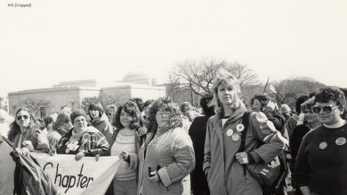 March is Women’s History Month! Join us in celebrating with photos from our collections. Here is a photo of the Anderson, Indiana, N.O.W. (National Organization for Women) at the March for Women’s Lives in 1986. #WomensHistoryMonth #SmithsonianWHM #SmithsonianWomensHistory