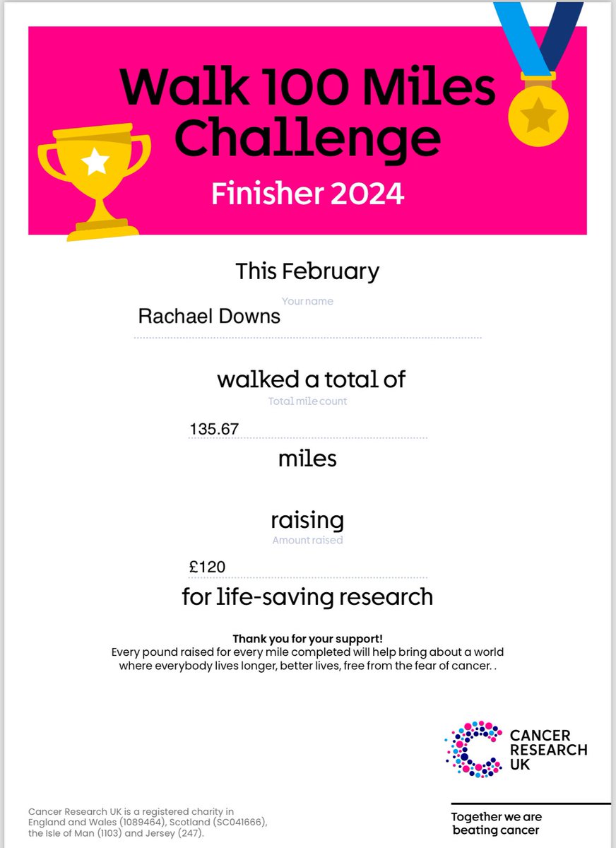 rdowns77's tweet photo. I did it!!!
Please show your support and help fund life-saving research by donating to my page.
https://t.co/qTumy9QO3j https://t.co/9BWIa63mGv