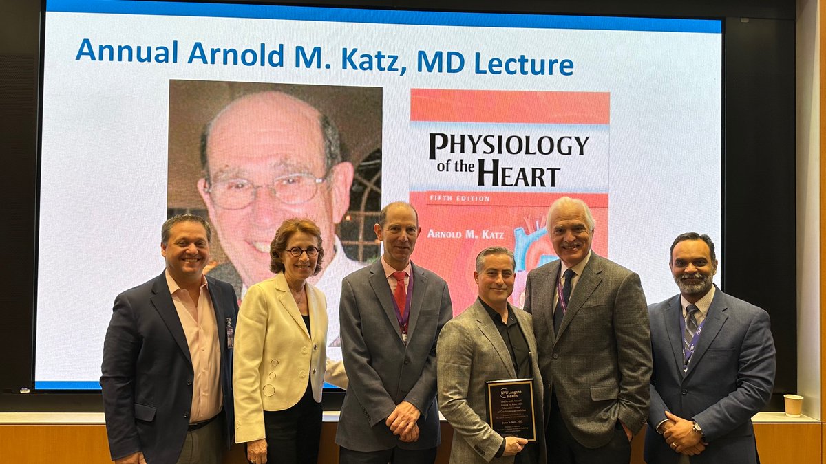 The 7th annual Arnold M. Katz, MD lecture delivered by our very own @JasonKatzMD (who claims no relationship to Arnie!). The story of Critical Care Cardiology coming into its own and Jason's role in that evolution. We are thrilled he has joined us @nyulangone