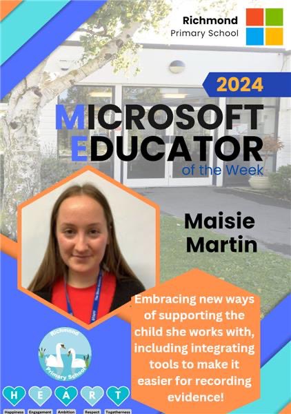 Congratulations to our ME of the Week, Mrs Martin, Ritchie & Martin For excellent use of @MicrosoftEDU @MicrosoftLearn tools & @flip @MicrosoftTeams to provide #equitable #learning opportunities for all our children! #MIEExpert #edtech #TrustInStour @OneNoteEDU