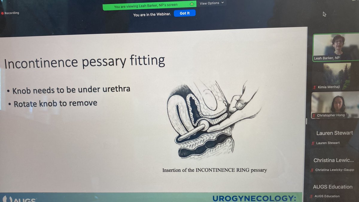 kmenhaji_md's tweet image. What tricks do you have for #pessary fitting?

Dr. @ChrisHongMD and Leah Barker, NP discuss all things #pessaries!

@urogynsociety Comprehensive Review Course Day2!!