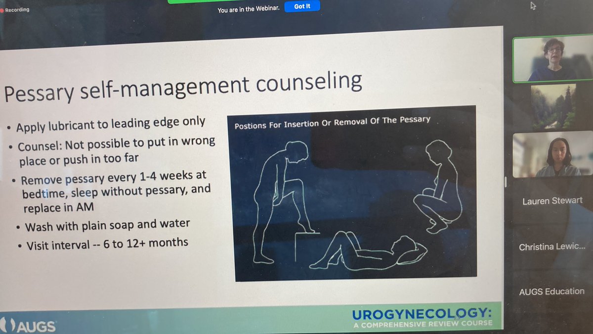 kmenhaji_md's tweet image. What tricks do you have for #pessary fitting?

Dr. @ChrisHongMD and Leah Barker, NP discuss all things #pessaries!

@urogynsociety Comprehensive Review Course Day2!!