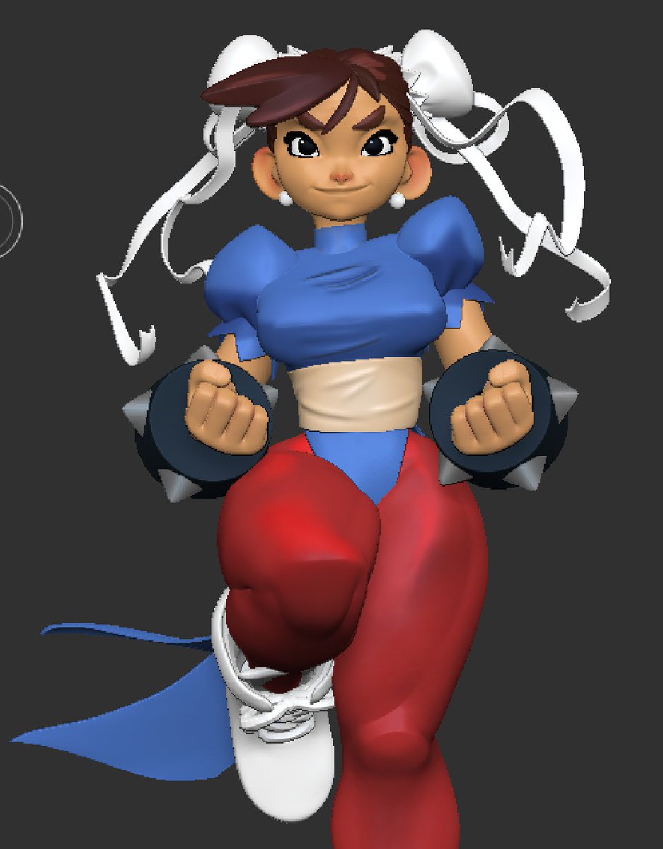 Happy birthday #ChunLi  ! Go kick butt forever! 
#Blender #Maya #3D #Modelling #CharacterModelling