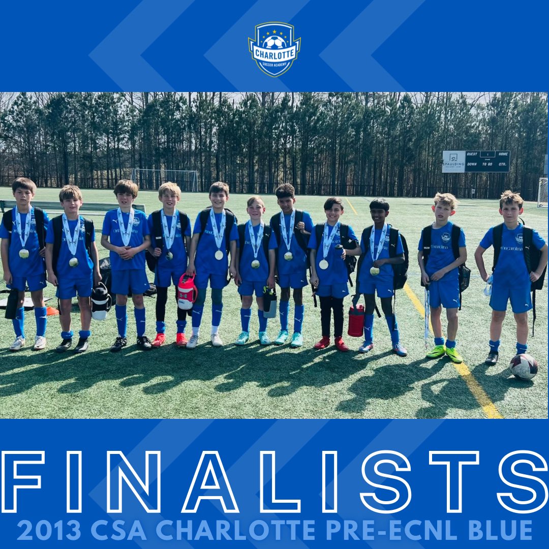 CSA_Soccer's tweet photo. Congratulations to these #champions and #finalists of the Concorde Fire Challenge Cup👏 

🥇12 Charlotte Pre-ECNL Blue
🥇12 Charlotte Pre-ECNL White
🥇13 Charlotte Pre-ECNL White
🥈13 Charlotte Pre-ECNL Blue

#csaproud #csaboys #csaalltheway #charlottesocceracademy https://t.co/qoS2xA5cy8