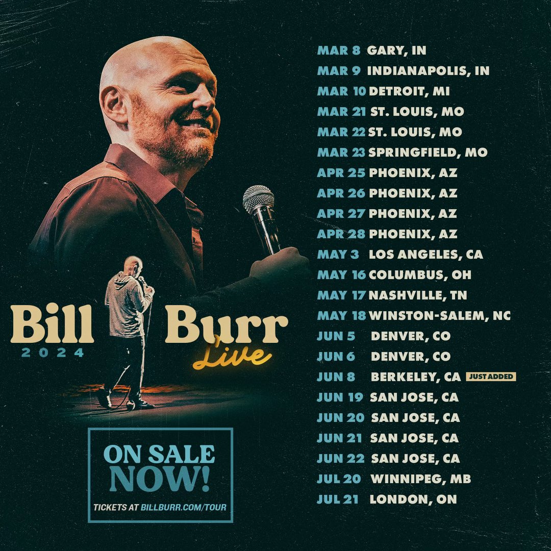 all dates are live at billburr.com/TOUR