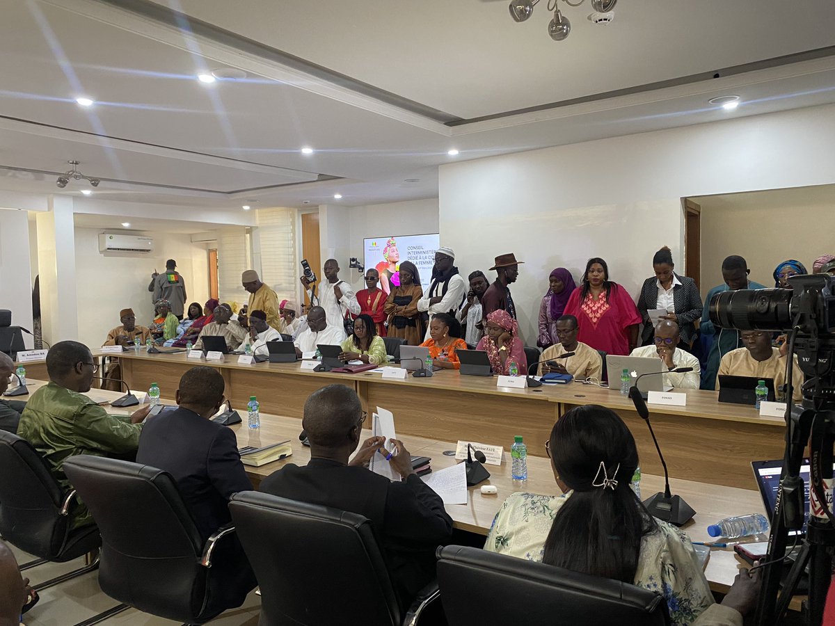 Le @RoajelfSenegal au Conseil Interministériel sur la condition de la #femme : les jeunes et les femmes sont une force inouïe de propositions et d’actions pour l’égalité et la lutte contre les #VBG @AmbCanSenegal @AECID_es @AWDFFR @Equipop_Ong @unwomenafrica #kebetu