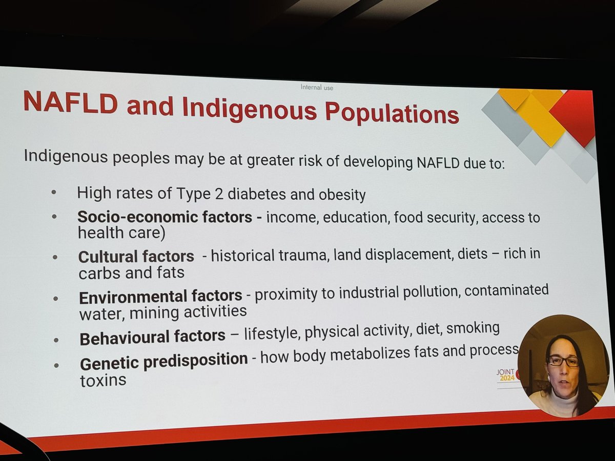 Inspiring lecture on #NAFLD and Indigenous population at #CanNASH! @cddw_clm @CASLupdates @betelm #CDDWCLM2024 @Felice_Cinque #livertwitter #MASLD