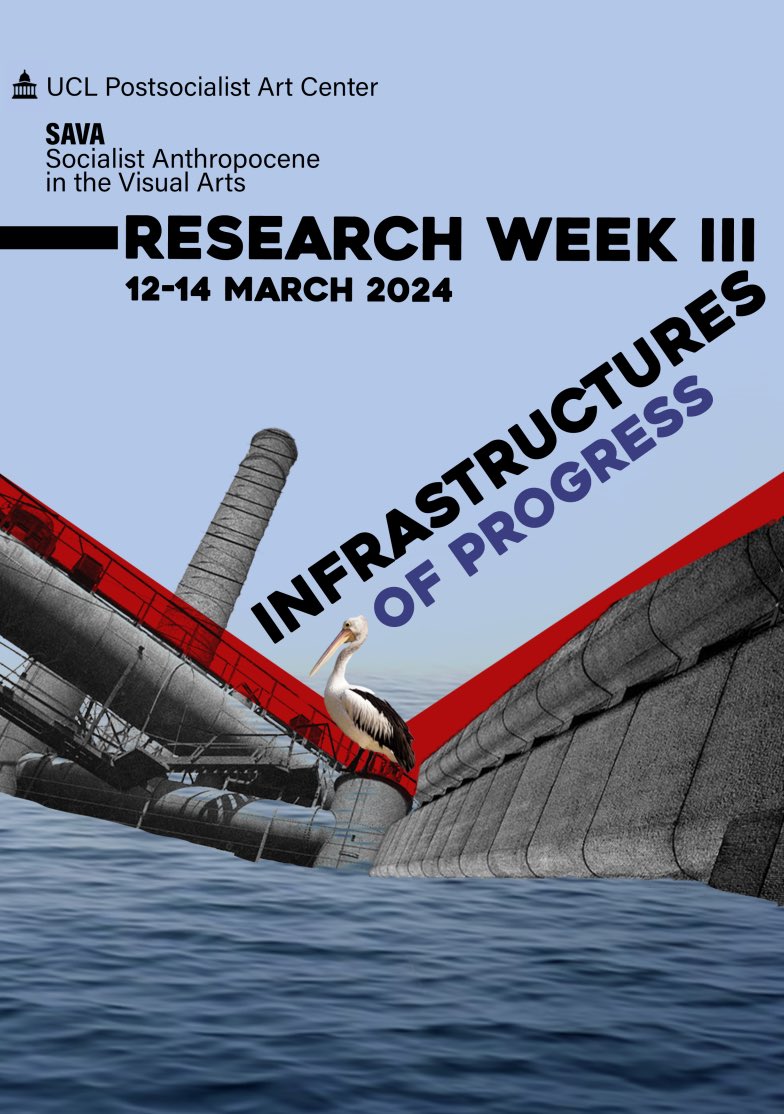 SAVA RESEARCH WEEK III: INFRASTRUCTURES OF PROGRESS

This research Week deals with the infrastructures of progress, investigating underlying networks, structures and systems of socialist modernity through material and cultural interrelations. 

Registration links in bio.