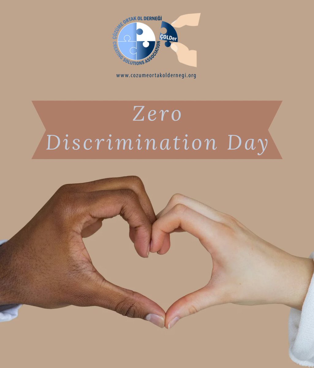 1 Mart Sıfır Ayrımcılık Günü

Zero Discrimination Day

#ZeroDiscriminationDay #sıfırayrımcılıkgünü 

@__COLDer__