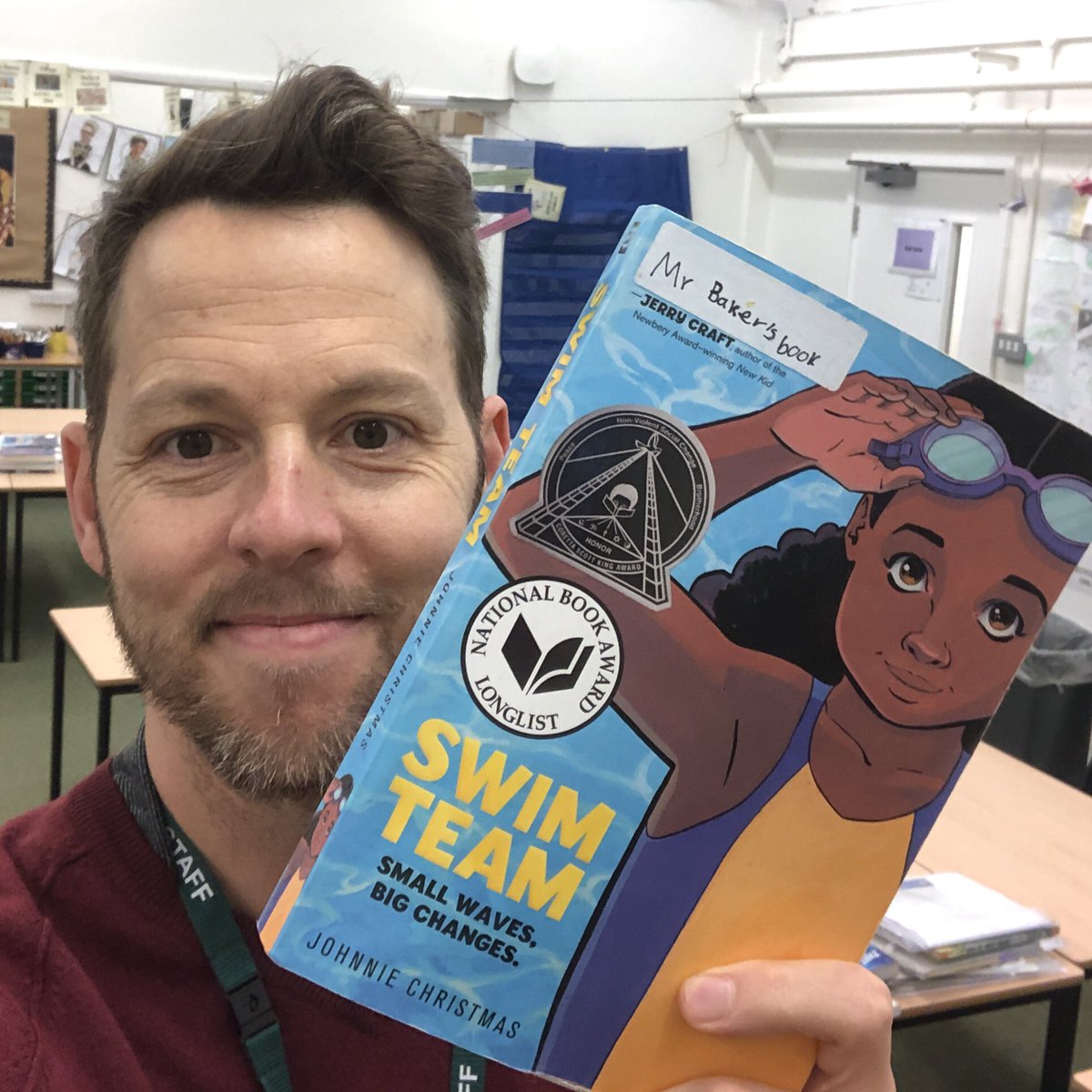Ended the week with great news! My copy of @j_xmas incredible Swim Team, which was MIA for a good three months, has turned up! Several kids were on a little waiting list so it'll be in good hands first thing on Monday #readingforpleasure