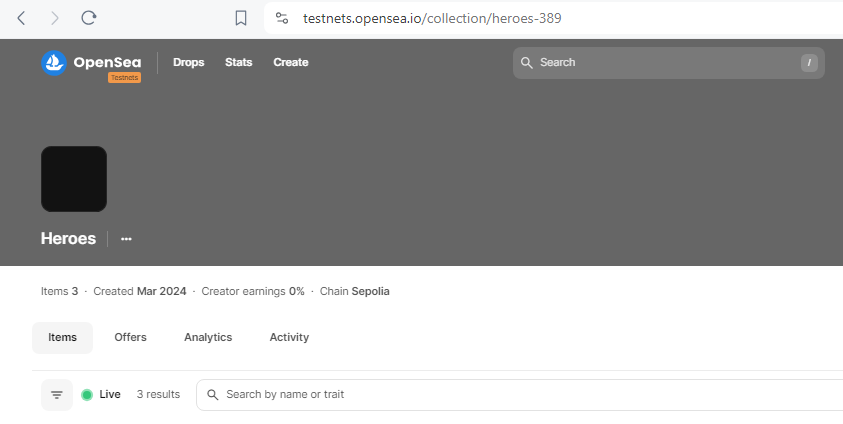WiliamBonnerF's tweet image. E seguimos no desenvolvimento de um jogo na web3 chamado &quot;My Epic Game&quot; 🚀 através do &quot;Bootcamp NFT-Games&quot; pela @web3dev_ com a ajuda da comunidade e dos orientadores (@danicuki / #Vini_Black_W3D) por seus tutoriais e auxílios.

#web3 #w3d #NFT #NFTGames