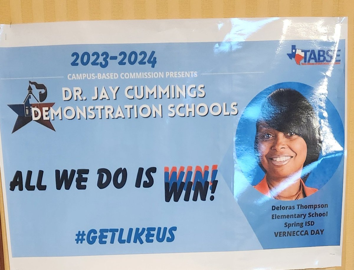 Dr. DeMonica Amerson (@amersondemonica) on Twitter photo Today, <a href="/TES_Spring/">Thompson Elementary</a> presented at the 39th Annual <a href="/TABSE_Texas/">TABSE_Texas</a> conference as a Dr. Jay Cummings Demonstration School and we KILLED it!! Now, the whole state of Texas knows why TES is GREAT! <a href="/DayTyme5/">Vernecca Day</a> <a href="/devhammel/">Dev Hammel, MSEd</a> <a href="/MandaHowar/">Amanda Howard</a> <a href="/SpringISD/">Spring ISD</a>_Super <a href="/SISD_CoA/">K. Cuellar</a> @SpringISD <a href="/moniqueslewis/">Monique Lewis, Ed.D</a> Today, <a href="/TES_Spring/">Thompson Elementary</a> presented at the 39th Annual <a href="/TABSE_Texas/">TABSE_Texas</a> conference as a Dr. Jay Cummings Demonstration School and we KILLED it!! Now, the whole state of Texas knows why TES is GREAT! <a href="/DayTyme5/">Vernecca Day</a> <a href="/devhammel/">Dev Hammel, MSEd</a> <a href="/MandaHowar/">Amanda Howard</a> <a href="/SpringISD/">Spring ISD</a>_Super <a href="/SISD_CoA/">K. Cuellar</a> @SpringISD <a href="/moniqueslewis/">Monique Lewis, Ed.D</a>