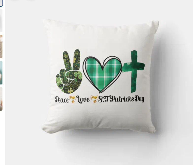 nordesigner83's tweet photo. Lucky Charm: Peace, Love, and St. Patrick's Day Throw Pillow
#StPatricksDay #IrishVibes ๐ก #StPatricksDayDecor #IrishVibes
https://t.co/cfAx7fiOy1 https://t.co/qlauGZvSpb