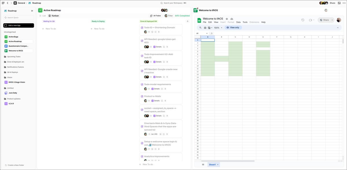 🚀 Big news! <a href="/getliftOS/">liftOS</a>  &amp; Google unite! 🎉 Access &amp; work on Google Docs, Sheets, and Slides right in liftOS. Elevate productivity to new heights! 🌟 #liftOSUpdate #productivitytips #buildinpublic