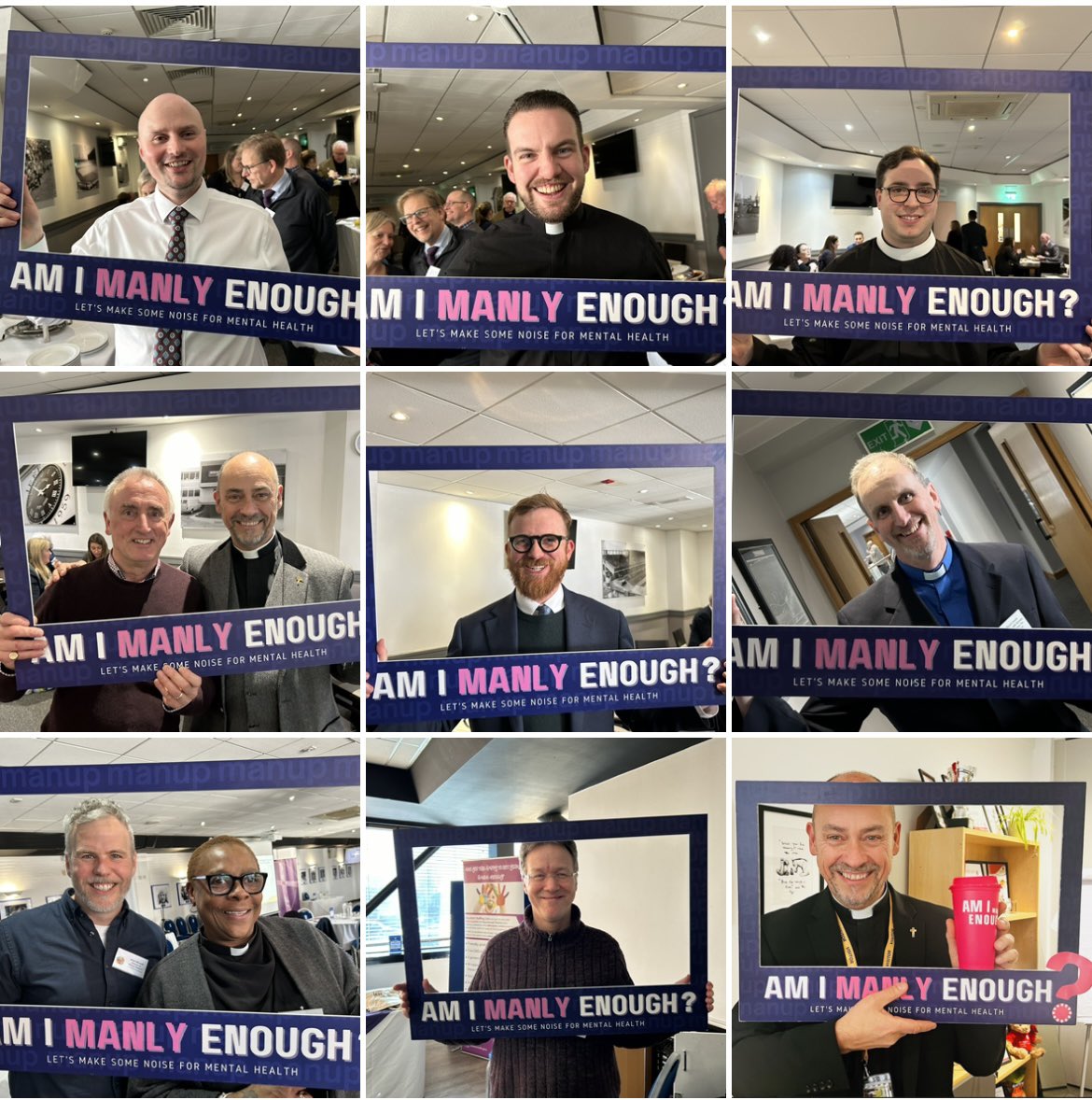 Delegates at the @CofESchoolsBham annual server leaders conference taking male mental health seriously #amimanlyenough #21AOK @SStmichaels @revkatebottley @_bdmat @cofebirmingham @romankemp @churchofengland @CofE_Education