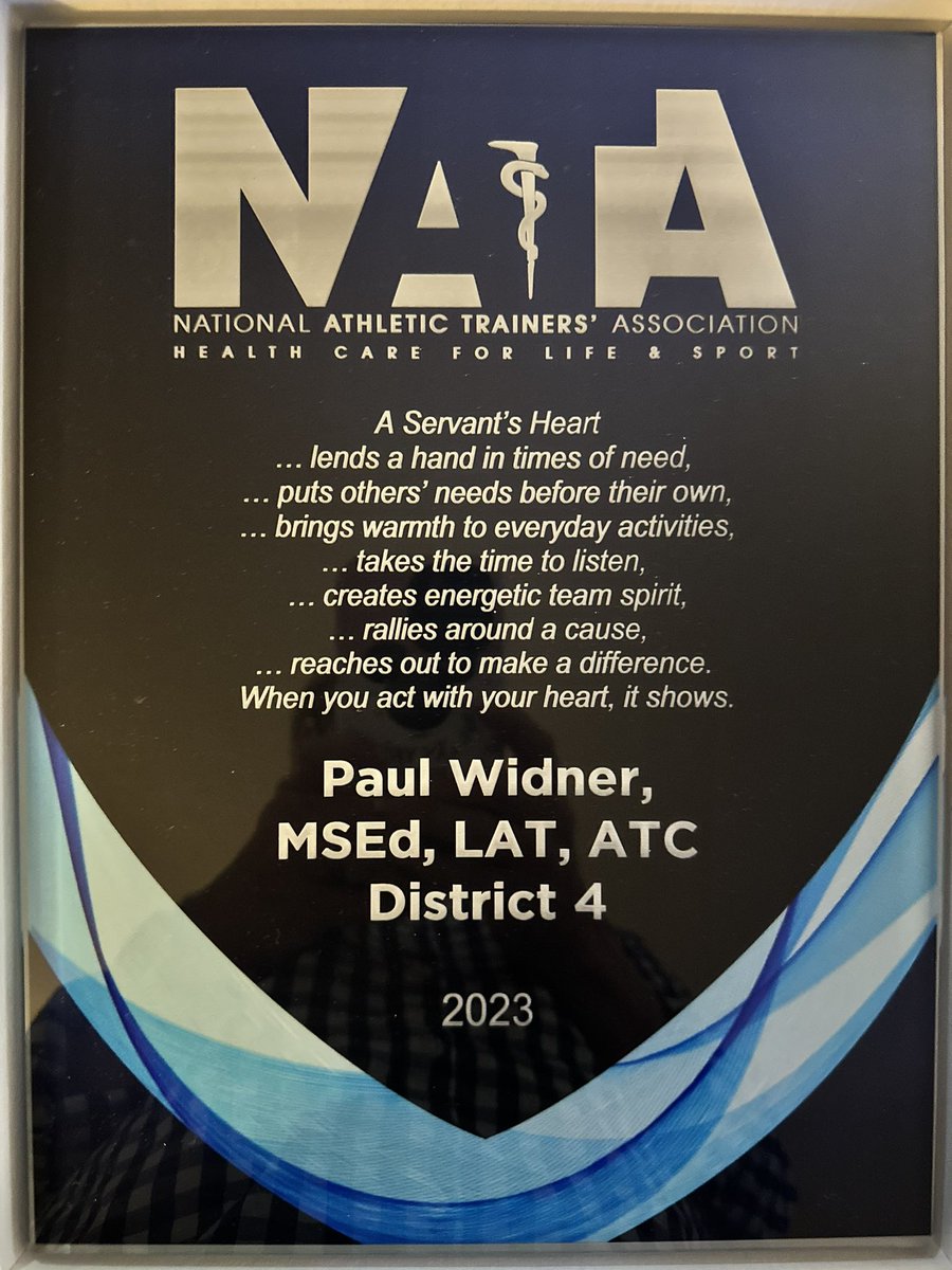 NWHS Sports Medicine (@iceandstretch) on Twitter photo Today is the start of National Athletic Training Month!! The words on this plaque pretty well sum up how I feel about this profession! It is an honor being the AT for <a href="/NWP_Athletics/">NorthWood Athletics</a> for the past 37 years! Thank you <a href="/NATA_SSATC/">NATA SSATC</a> and the NW community!!🐾🐾 #NATM2024 Today is the start of National Athletic Training Month!! The words on this plaque pretty well sum up how I feel about this profession! It is an honor being the AT for <a href="/NWP_Athletics/">NorthWood Athletics</a> for the past 37 years! Thank you <a href="/NATA_SSATC/">NATA SSATC</a> and the NW community!!🐾🐾 #NATM2024