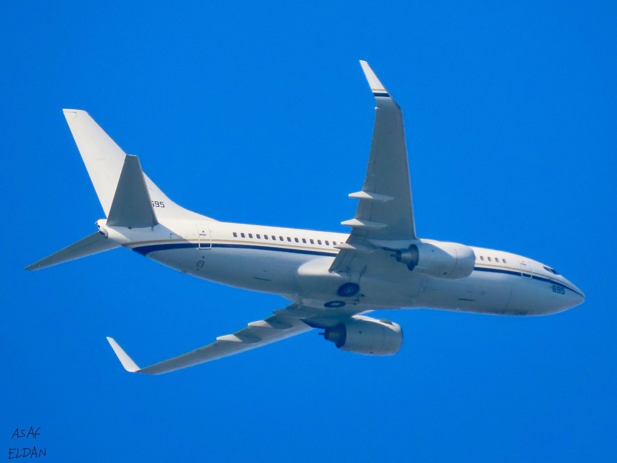 #USnavy #Boeing C-40a Clipper (#B737) reg. 166695 as #flight CNV541 heading to Larnaca after #departure from #TLV #Airport 
#planespotting #avgeek #military #plane <a href="/USNavy/">U.S. Navy</a>