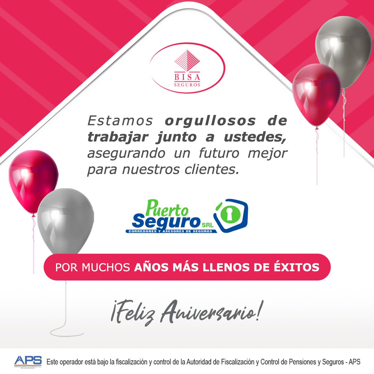 Feliz Aniversario Puerto Seguro Corredores y Asesores de Seguros SRL