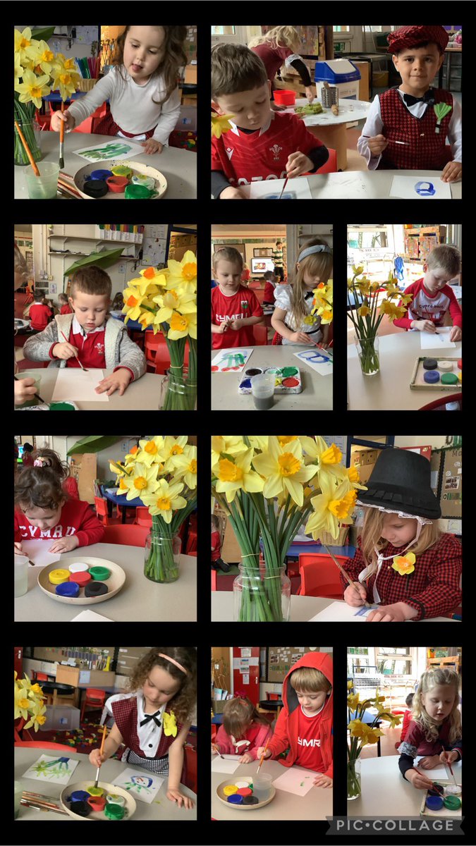 Peintio cennin pedr 🌼🏴󠁧󠁢󠁷󠁬󠁳󠁿 Painting daffodils 🌼🏴󠁧󠁢󠁷󠁬󠁳󠁿