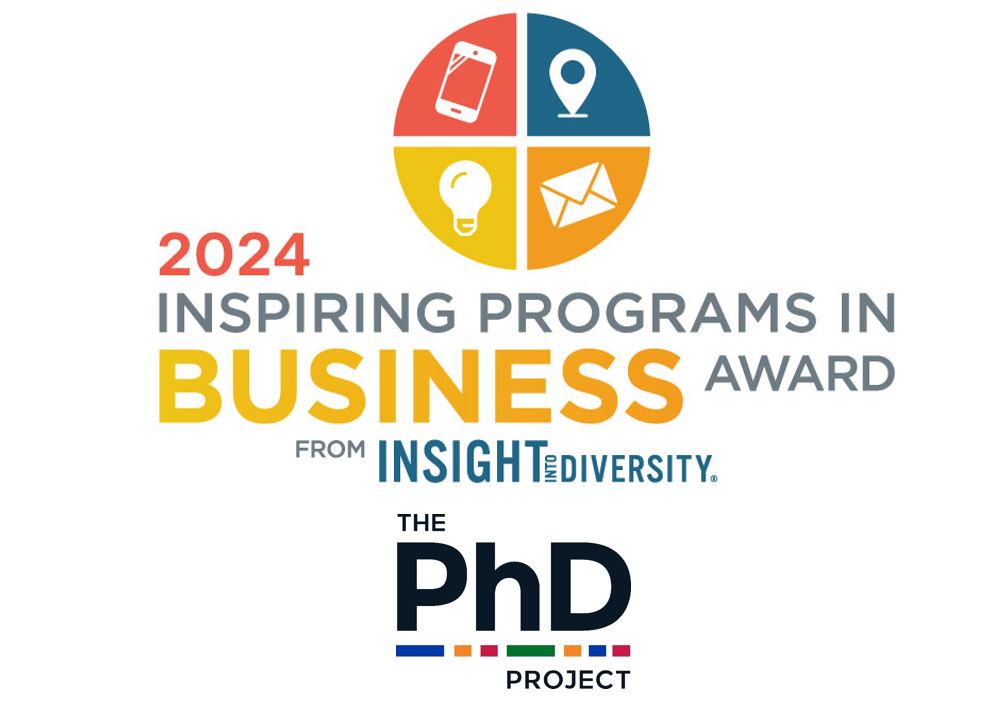 ThePhDProject's tweet image. Thank you @Insight_News for naming us a recipient of the 2024 Inspiring Programs in Business Award. If your organization or institution wants to learn more about our organization, please visit bit.ly/3uPbwTL. #ThePhDProject #MakingADifference