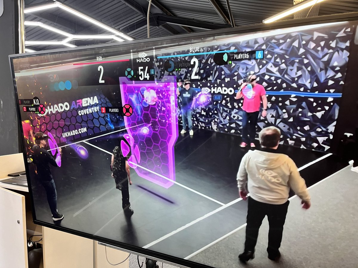 Playful visit to @UkHado this afternoon. Thanks Jim Septhon and team for hosting us! Great ideas for serious #technosports #AR #XR #esports @CovUniResearch @CovUni_CPC