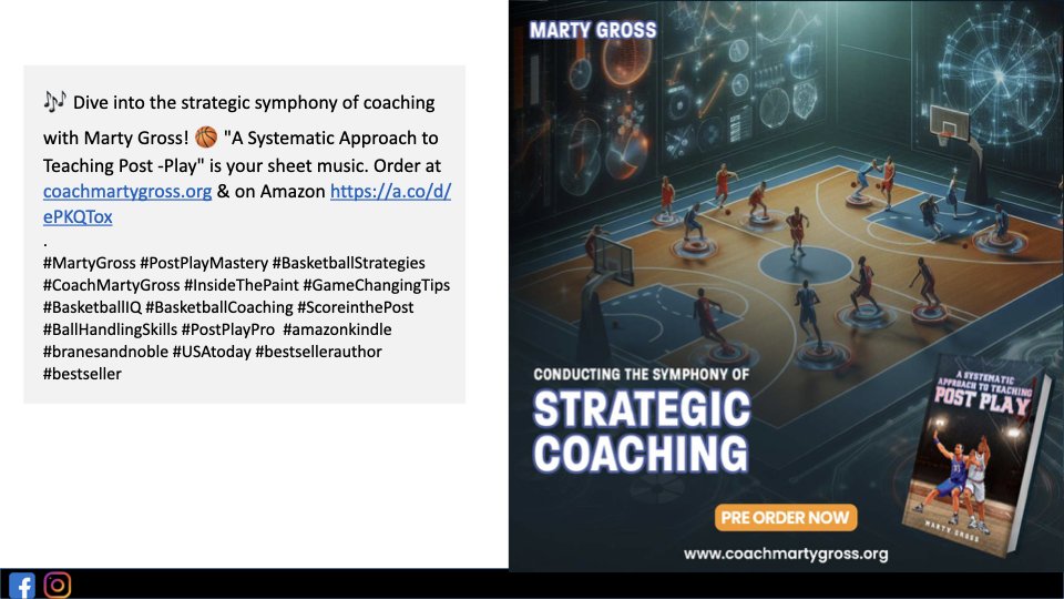 "A Systematic Approach to Teaching Post Play" offers a comprehensive guide to coaching post-players and includes specialized offenses, skill development chapters, and valuable case studies of player improvement. One of the key messages is that post-play isn't limited to