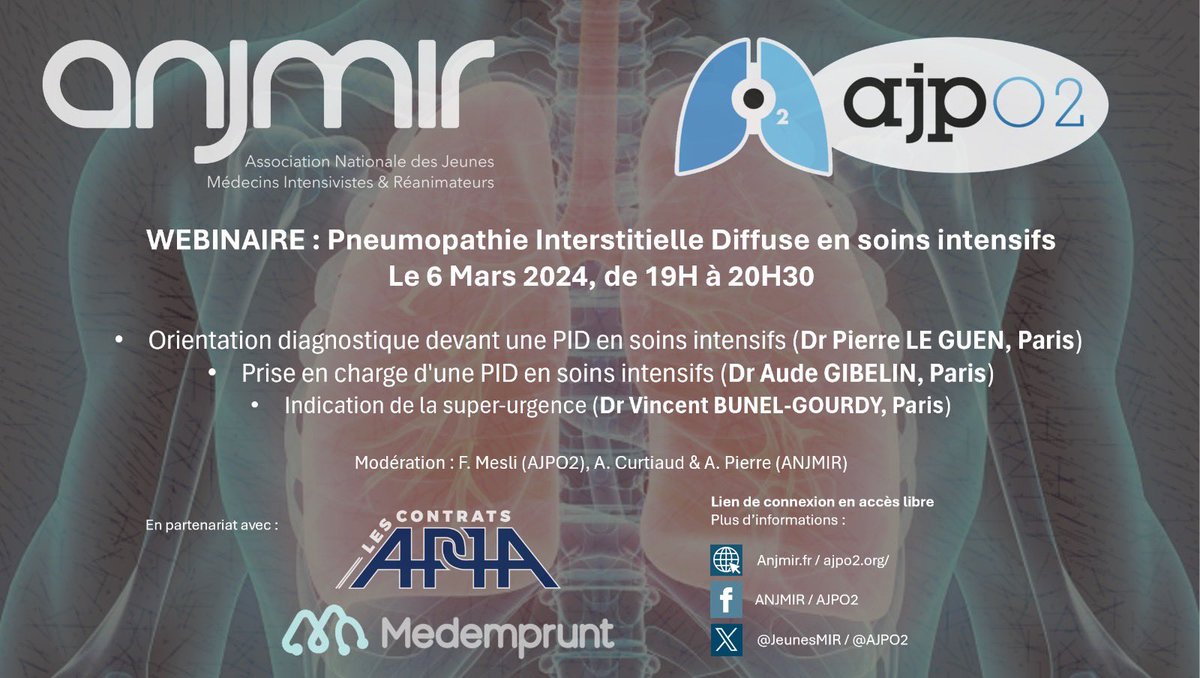 Pour rappel, notre webinaire sur les PID en USI, co organisé avec l’@ajpo2 , c’est mercredi prochain à 19h. Vous pourrez retrouver le lien sur nos réseaux, ainsi que dans votre boîte mail !