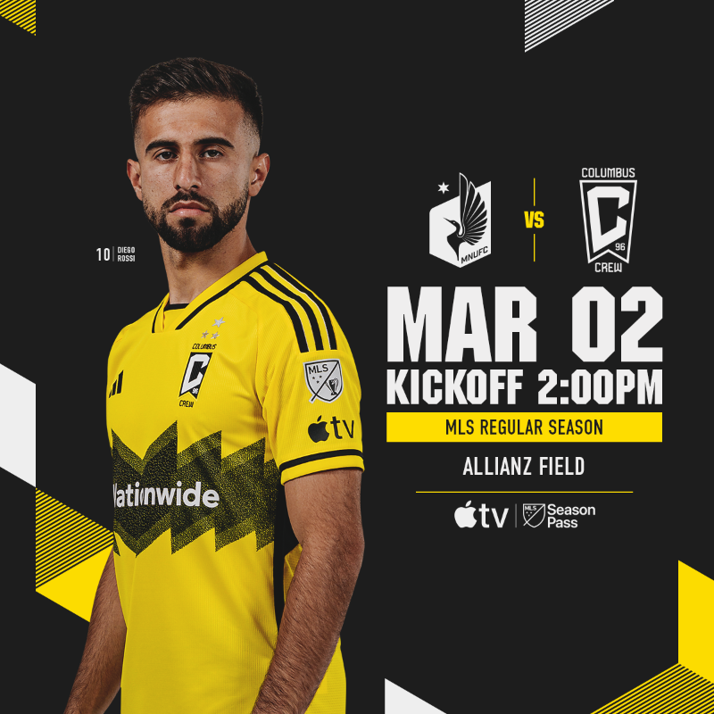 ColumbusCrew's tweet photo. On a mission in Minnesota 😤

#Crew96 | #MINvCLB
