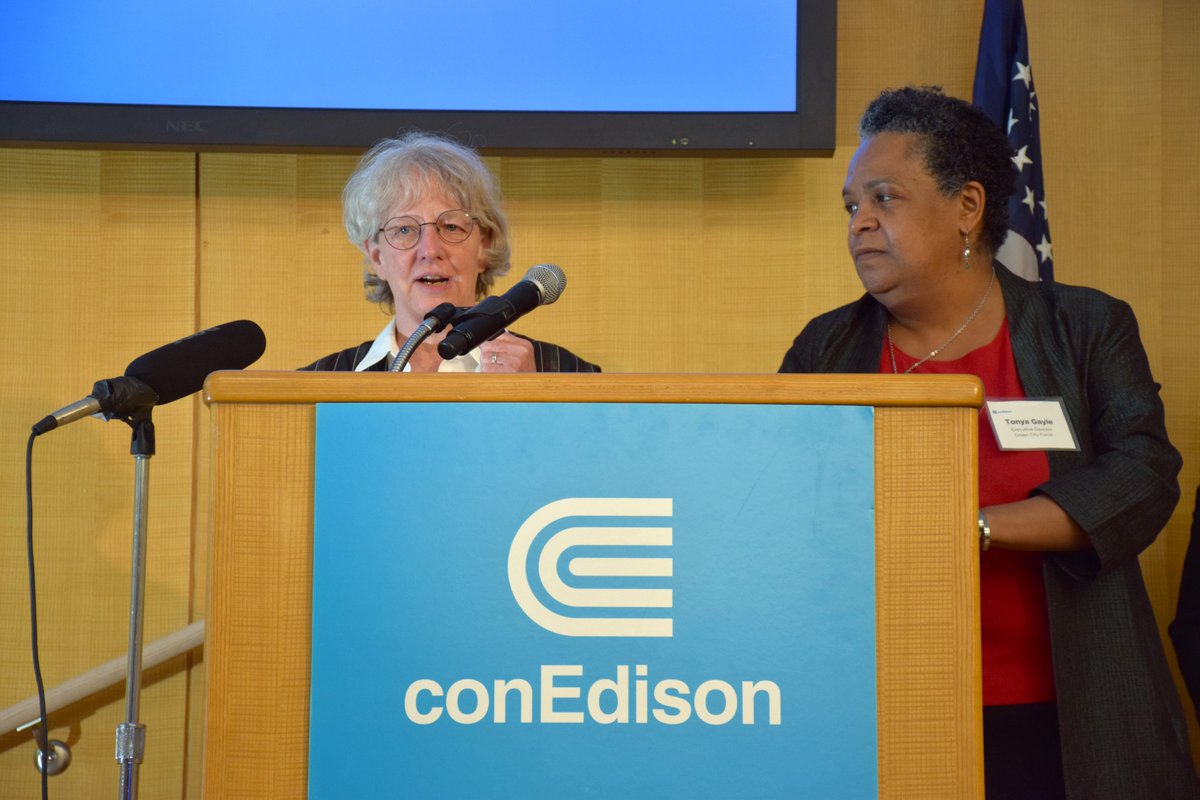 GreenCityForce's tweet photo. GCF is thrilled to share that we were selected as one of four grantees for @ConEdison's new Clean Energy + Technology Careers Grant! With this nearly $1 million investment, we will expand our #cleanEnergy training with partners like @EMPIRECLEAN and @ChargerHelp! https://t.co/YPG4V1Caai