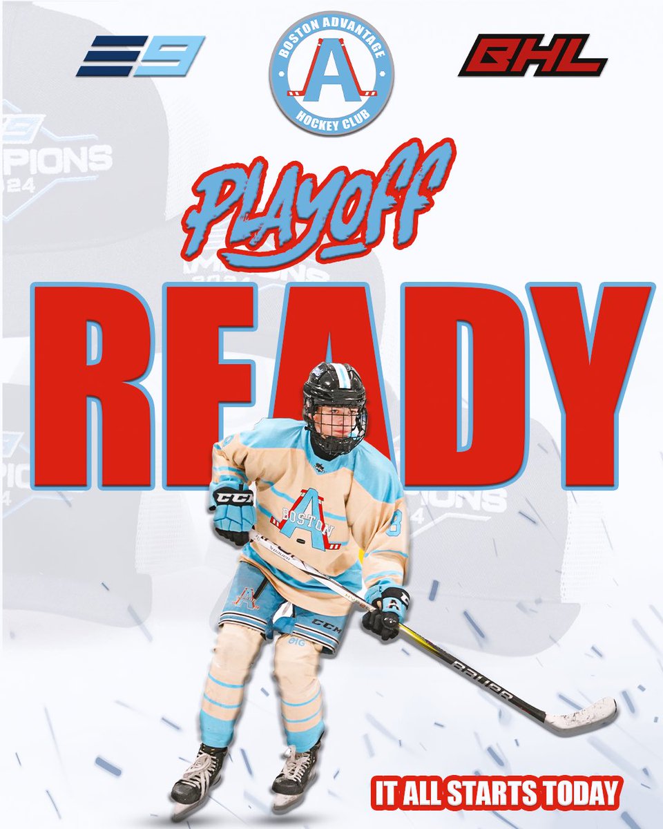 E9 and BHL Playoffs begin TODAY!! Good luck to all of our girls and boys teams who will be competing for a championship 💪🏼🚨🏒 Let’s go #BAfamily !!