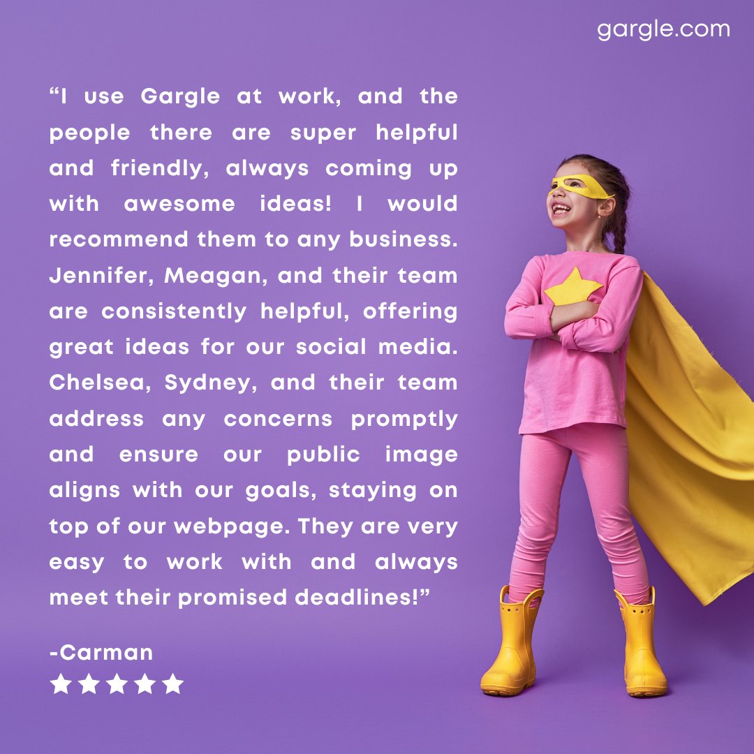 GetGargleCo's tweet photo. Feeling like superheroes thanks to your awesome 5-STAR review! Your kind words truly light up our day!🌟

☎️ 888-842-7453 | https://t.co/1MVIjW4fpF 

#dentalmarketing #marketing #dentist #orthodontist #pediatricdentistry #getgargle #gargle #review #5starreview #thankyou https://t.co/7AgQKJkPJj