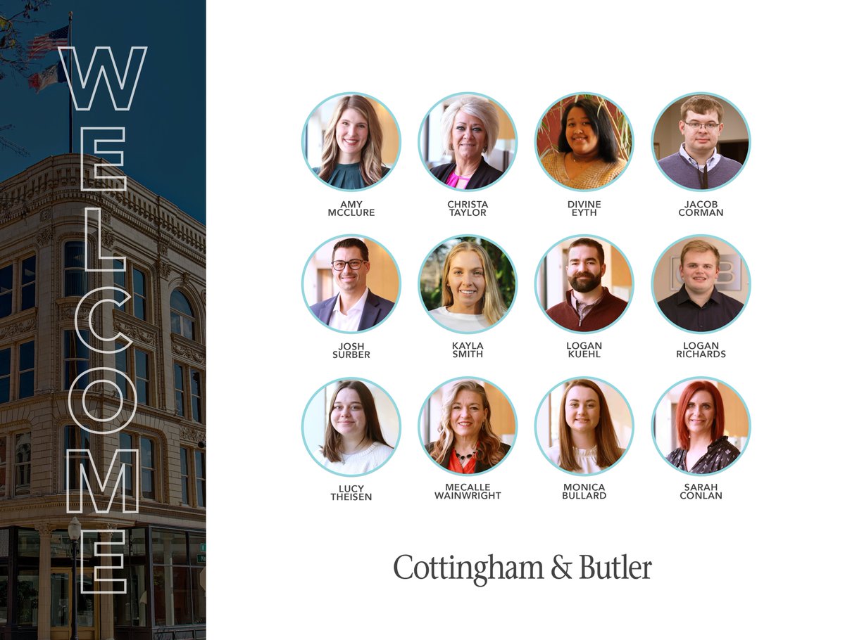 Throughout the month of February, we welcomed 12 new members to our team! Visit bit.ly/newcareerCB and learn why so many people choose Cottingham &amp; Butler to make an impact, grow in their career, and achieve more than they ever thought possible. #BetterEveryDay