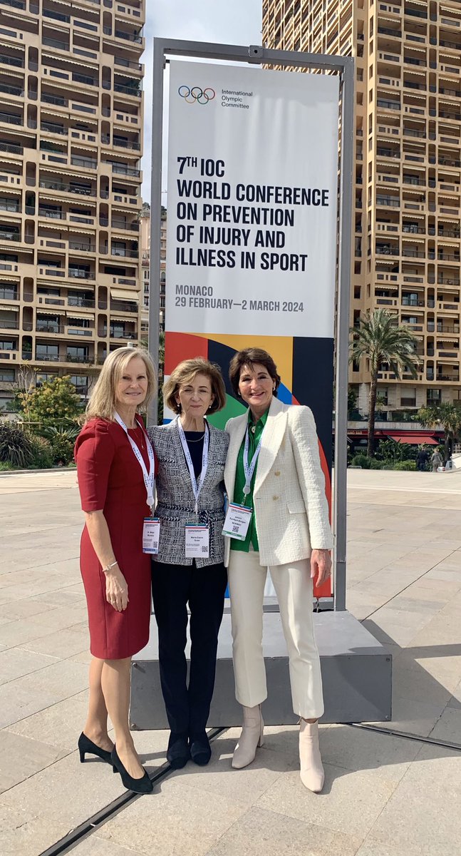 Love working with strong women in sport at the IOC #MonacoConference2024. ⁦@Jorunn_SB⁩ and Marie Elaine Grant! #AthleteHealth