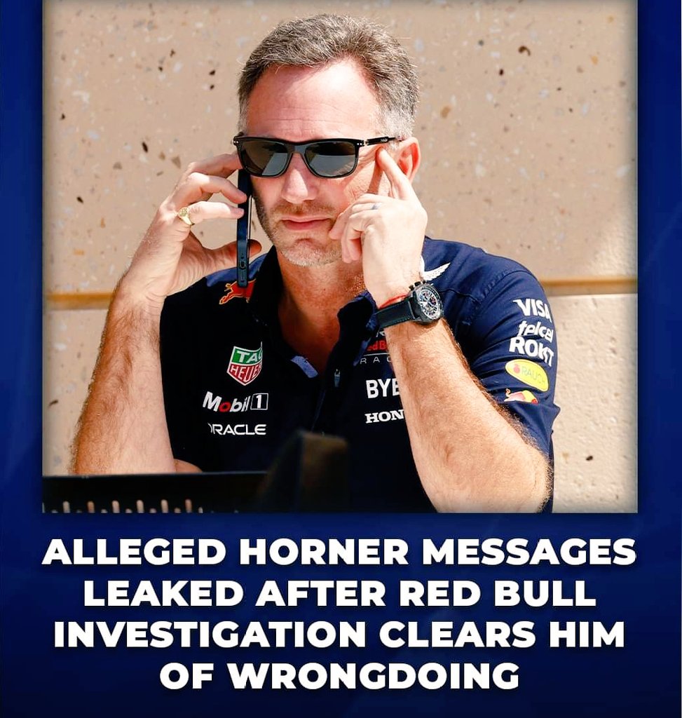 🚨 | Horners 'leaked messages' have now been revealed 🚨
Are they both adults..? 🤷🏼‍♂️ 
what’s the problem..?!? 
Let’s go racing!! 🏎️💨
#F1 #BahrainGP  #f1news #RedBull #f1racing #ChristianHorner