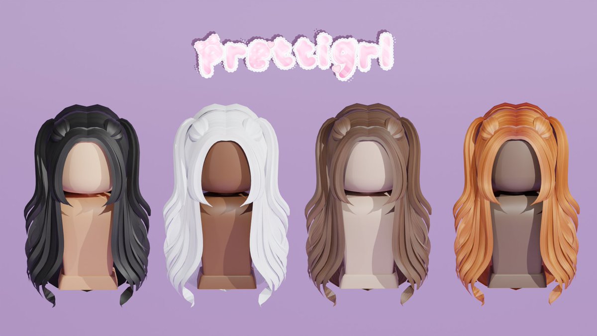 New hairs out in my group :p Made by @STARDESIGNS_ #ROBLOX #RobloxUGC #RobloxDevs #robloxcommission