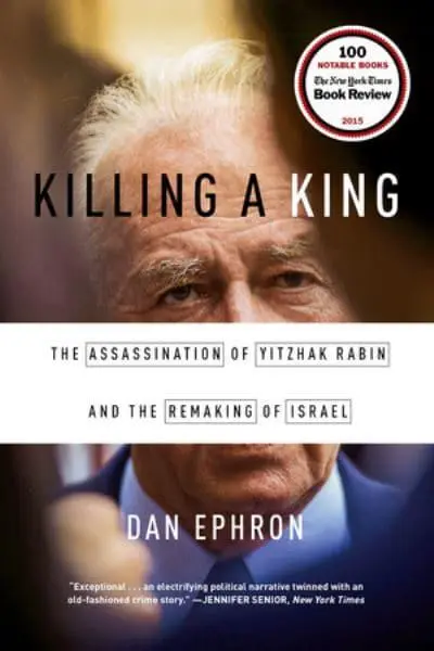 Thomas Juneau (@thomasjuneau) on Twitter photo Book of the week - Killing a King: The Assassination of Yitzhak Rabin and the Remaking of Israel (<a href="/danephron/">Dan Ephron</a>). Gripping story of the assassination of PM Rabin by a Jewish extremist; depressing story of how the rise of extremists on both sides (Hamas too) spoiled the peace process Book of the week - Killing a King: The Assassination of Yitzhak Rabin and the Remaking of Israel (<a href="/danephron/">Dan Ephron</a>). Gripping story of the assassination of PM Rabin by a Jewish extremist; depressing story of how the rise of extremists on both sides (Hamas too) spoiled the peace process