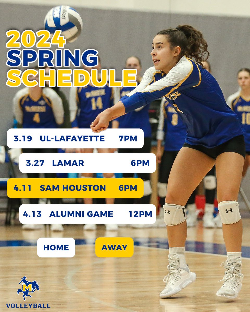 🏐📆 Our spring schedule is set! #GeauxPokes