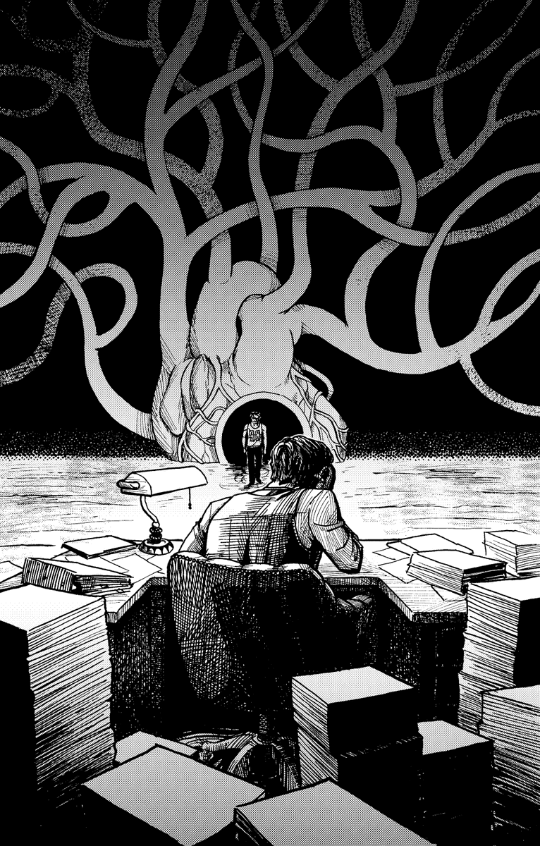 GronkelArt's tweet photo. Prompt: an encounter between Arnold Shpitz and Daniel Grind.

#lisathepointless #lisarpg https://t.co/xjtUupmv45
