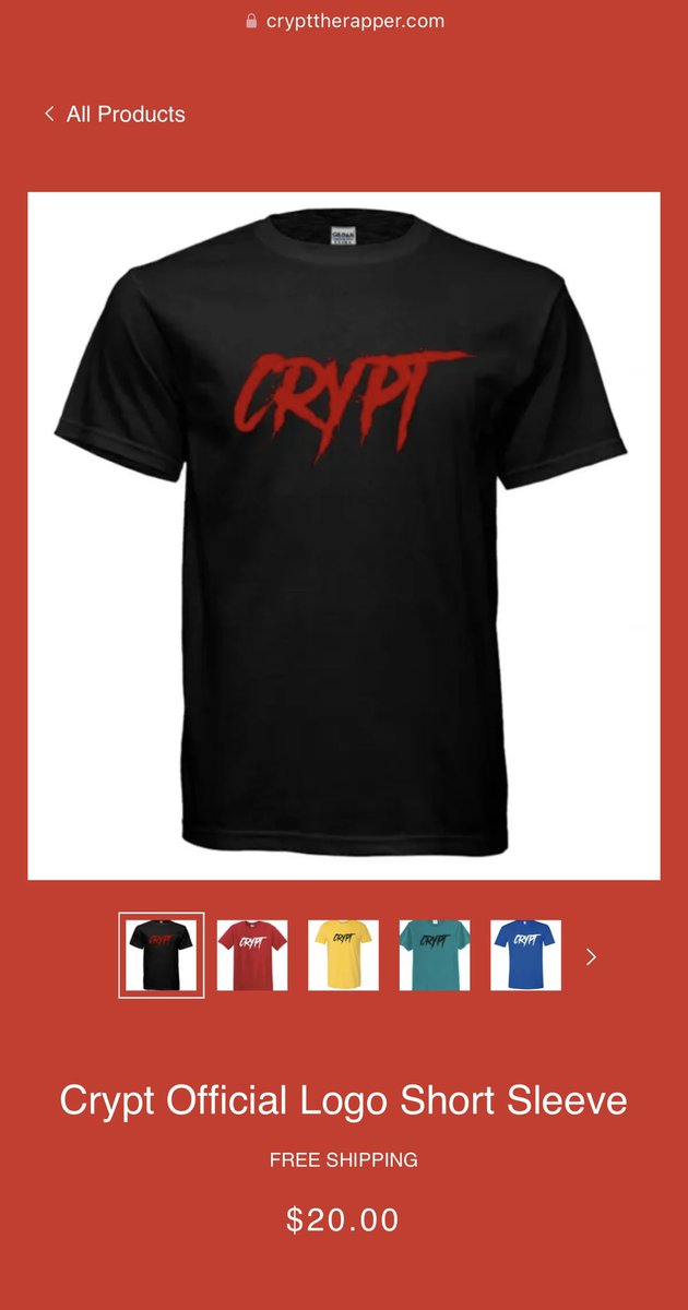 Finally got a bunch of new stuff on my website! Shirts, albums, posters, mystery boxes, and more! New stuff is on the way too. From size small to 5XL. crypttherapper.com/shop/ols/produ…